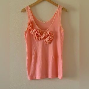 J. Crew Tank Top w/ Appliqué Flowers 🌸
